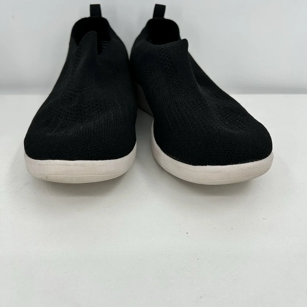 Abeo Evelyn Womens Stretch Knit Slip On Shoes Size 8.5 Black Comfort Casual‎